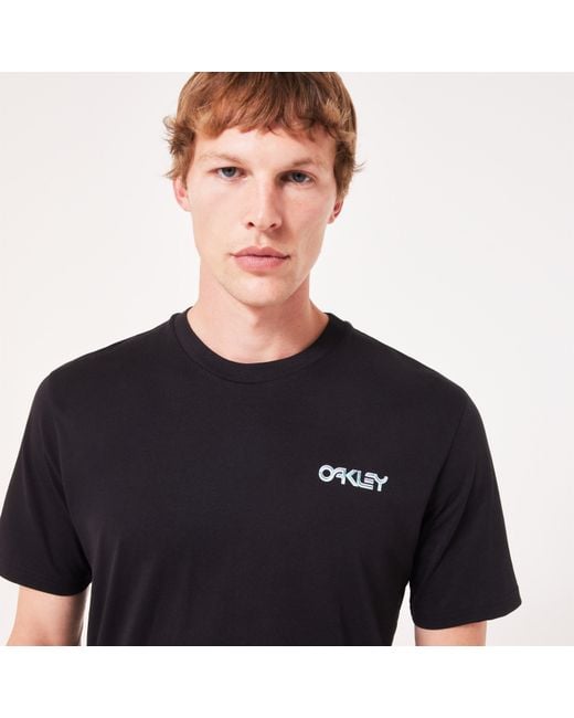 Oakley Blue Mtl Ringed B1B Tee for men