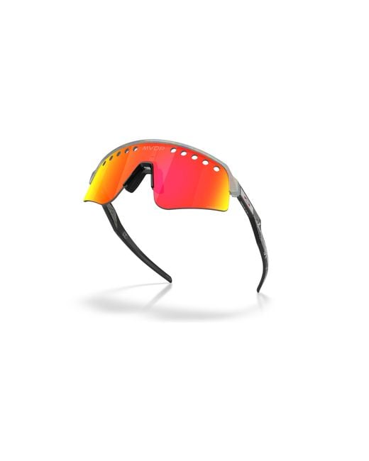 Oakley Red Mathieu Van Der Poel Signature Series Sutro Lite Sweep Sunglasses - Color: Space Dust for men