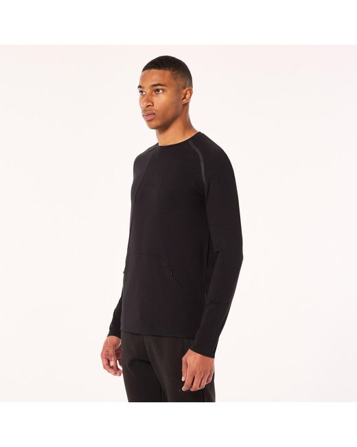 Oakley Definition Premium Cotton Pocket Tee Ls - Color: Black