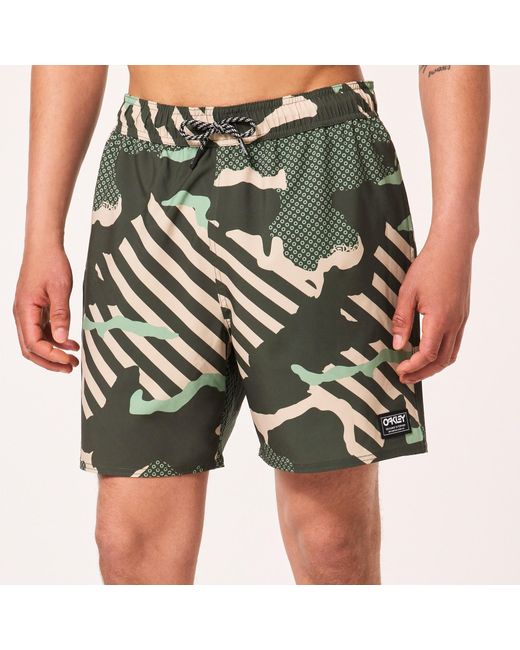 Oakley Green Grip Camo Rc 18" Beachshort for men