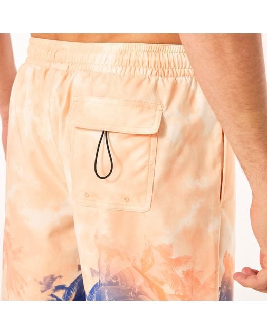 Oakley Pink Canary Palms Rc 18 Beachshort - Color: Orange for men