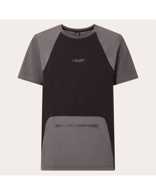 Oakley Black Verve Rc Kangaroo Pocket Tee for men