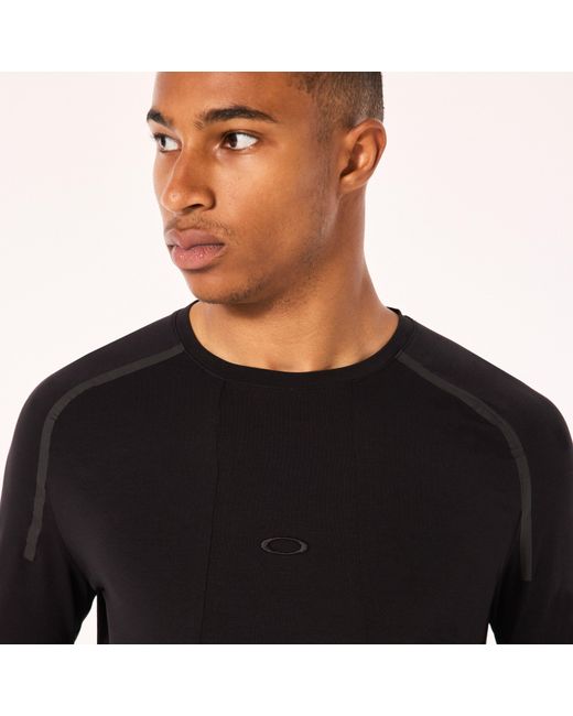 Oakley Definition Premium Cotton Pocket Tee Ls - Color: Black