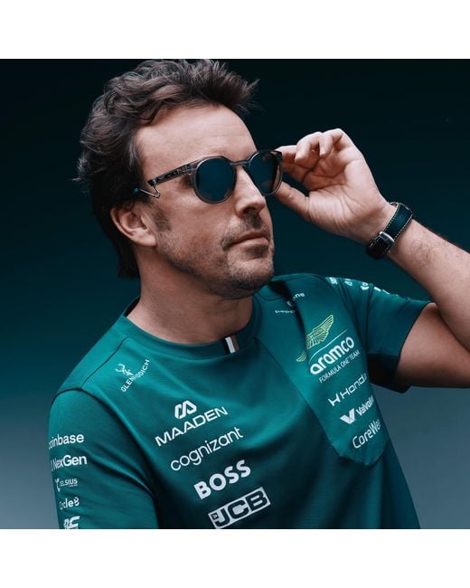 Oakley Black X Aston Martin Aramco F1® Team Hstn Metal Sunglasses - Color: Grey