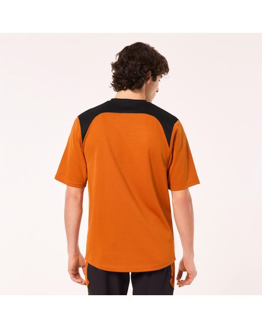 Oakley Orange Free Ride Ss Jersey for men