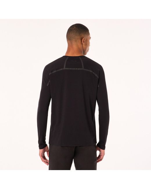 Oakley Definition Premium Cotton Pocket Tee Ls - Color: Black