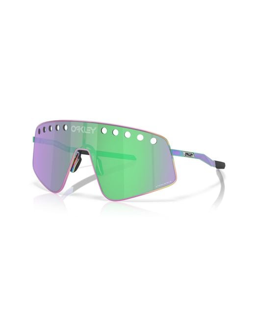 Oakley Green Sutrotm Ti Sweep Sunglasses - Color: Polished Oil Slick