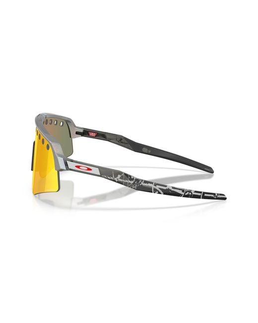 Oakley Red Mathieu Van Der Poel Signature Series Sutro Lite Sweep Sunglasses - Color: Space Dust for men