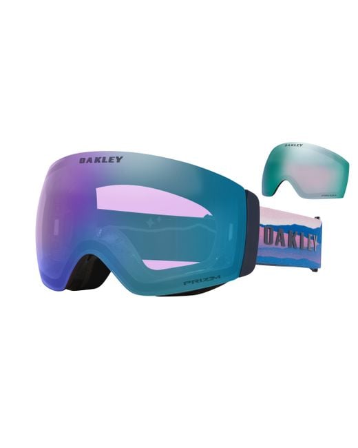 Oakley Blue Herren Flight DeckTM Pro M Mikaela Shiffrin Signature Series Snow Goggles