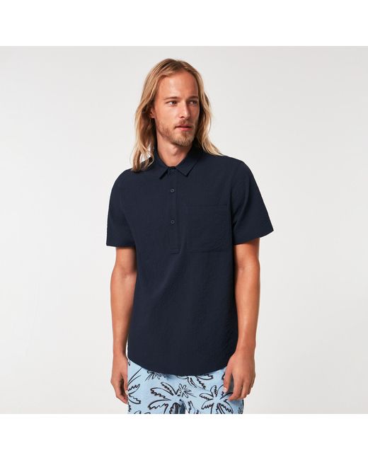 Oakley Blue Porto Rc Ss Button Down - Color: Fathom for men
