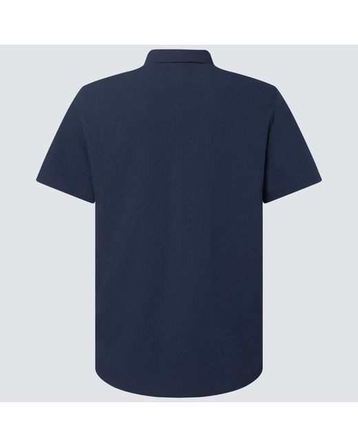 Oakley Blue Porto Rc Ss Button Down - Color: Fathom for men