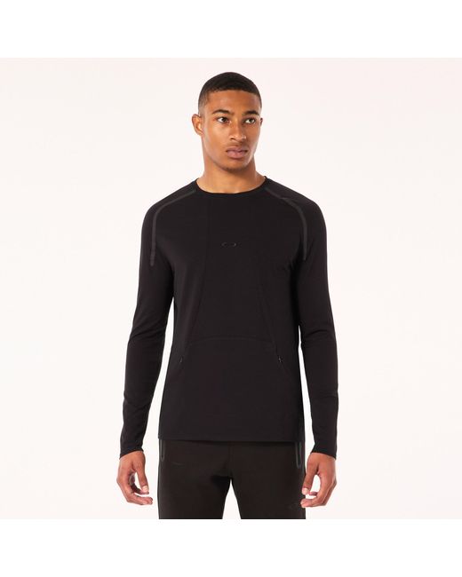 Oakley Definition Premium Cotton Pocket Tee Ls - Color: Black