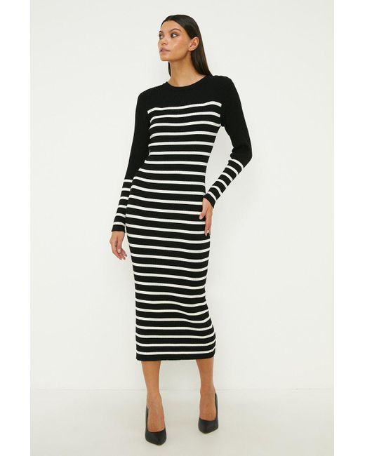 Oasis stripe 2025 button dress