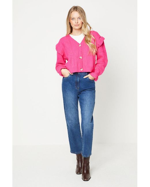 Scallop Edge Frill Detail Cardigan