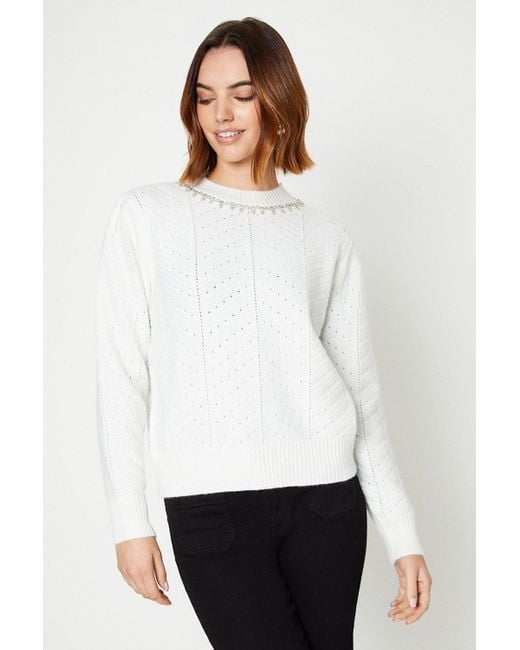 Oasis clearance white jumper