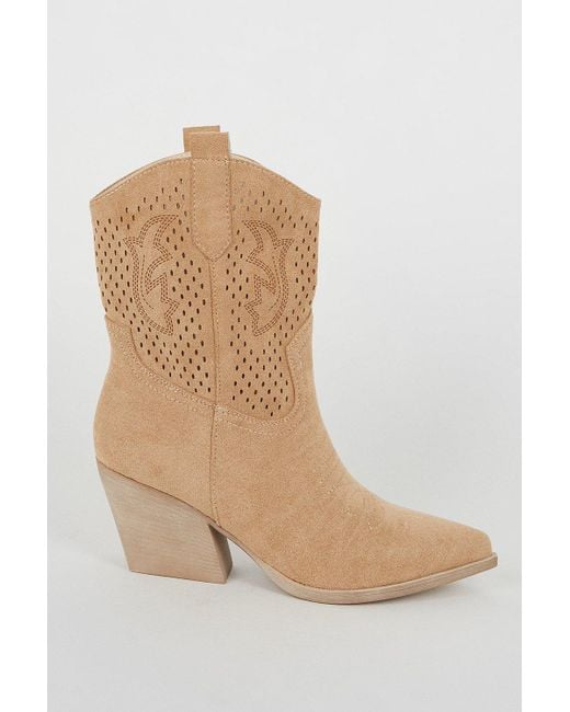 Cut out western ankle boots 2025