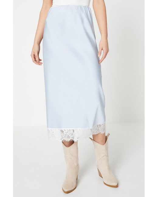 Light blue lace hot sale skirt