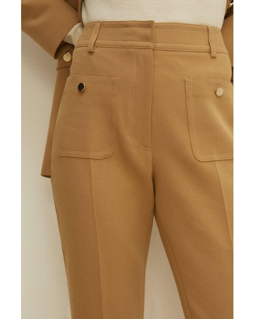 Oasis Natural Premium Kick Flare Trouser