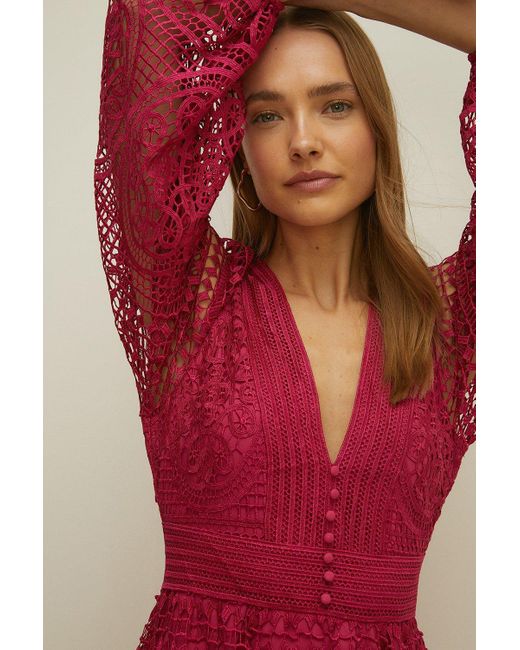 Oasis red deals skater dress