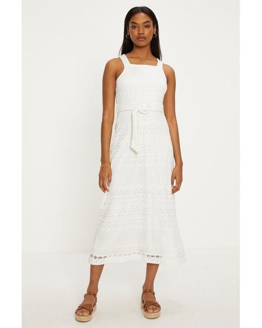 Striped lace dress top