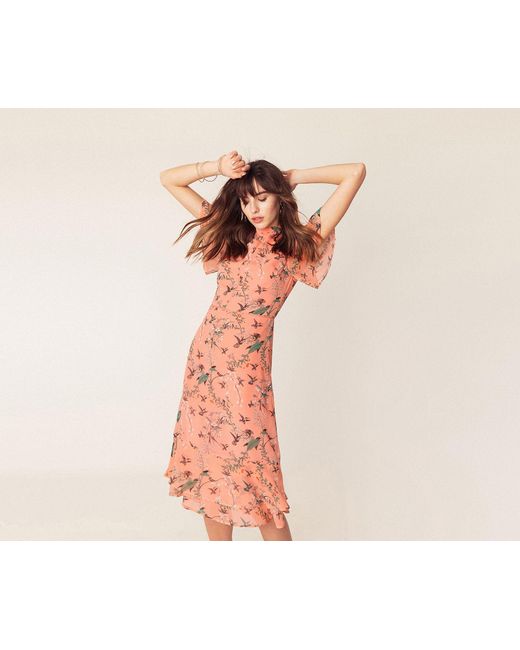 oasis tiered midi dress