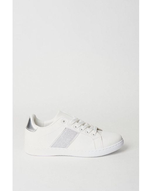 Oasis Metallic Konnie Lace Up Trainer
