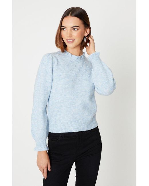 Lofty puff shop sleeve crew sweater