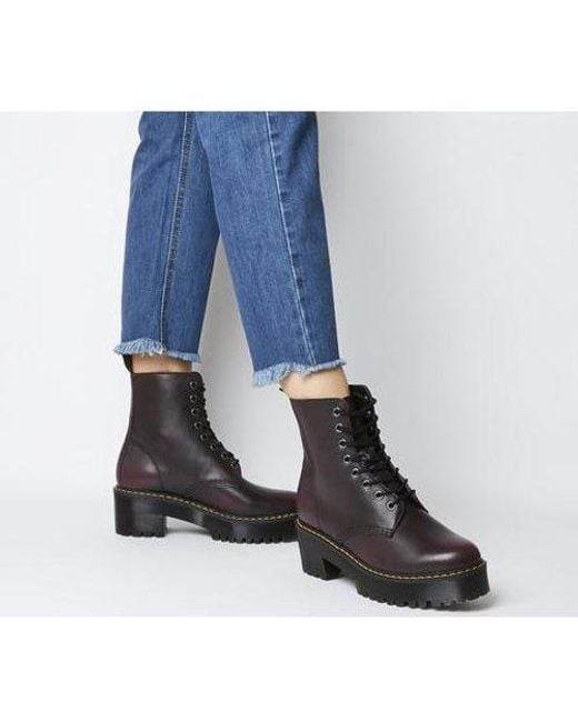 Dr Martens Shriver Hi Wyoming Heeled Ankle Boots In Burgundy Greece, SAVE  47% - aveclumiere.com