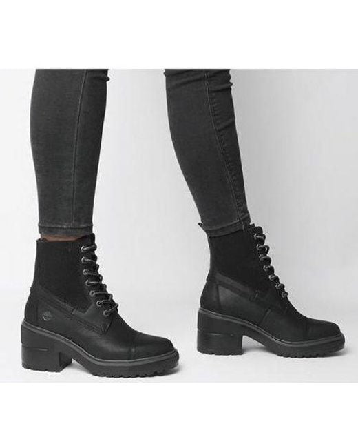 black and silver timberland boots
