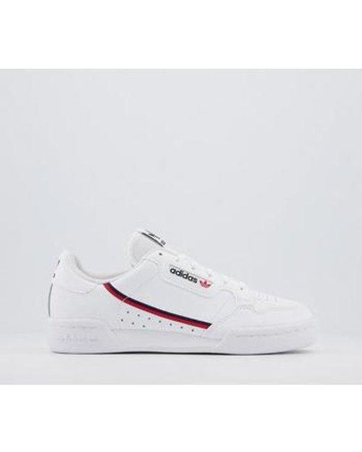 adidas Continental 80 Sneakers in White 