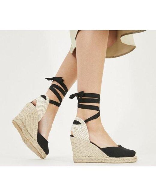 Office Marmalade Wide Fit Espadrille Wedges in Black | Lyst