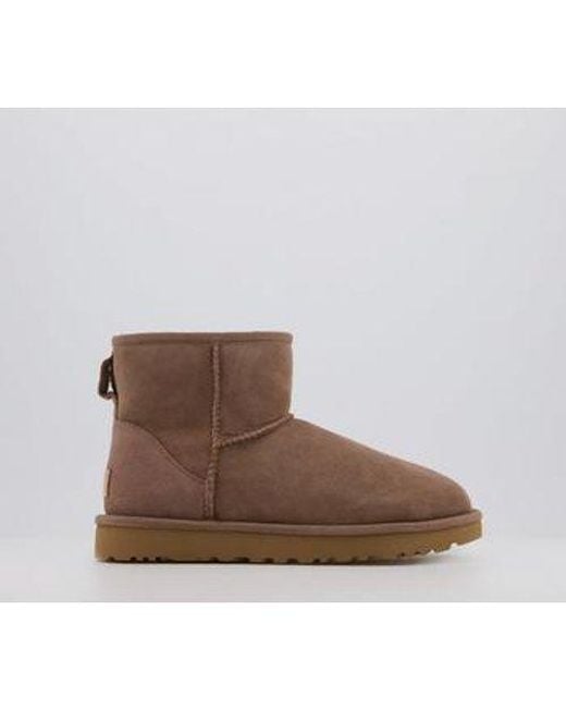 UGG Suede Classic Mini Ii Ankle boots in Brown - Lyst