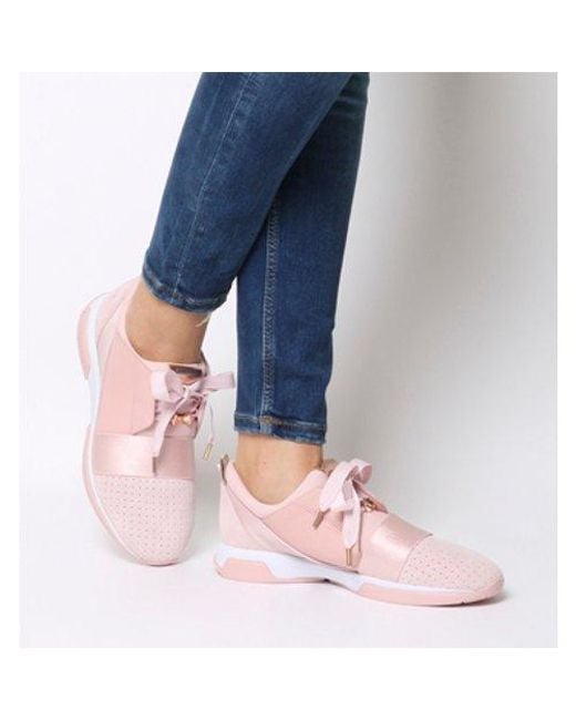 Ted Baker Suede Cepa Sneaker in Pink Lyst