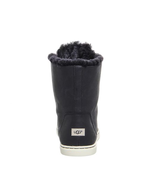 Ugg Croft Fur Lined Trainers in Black - Save 52% | Lyst