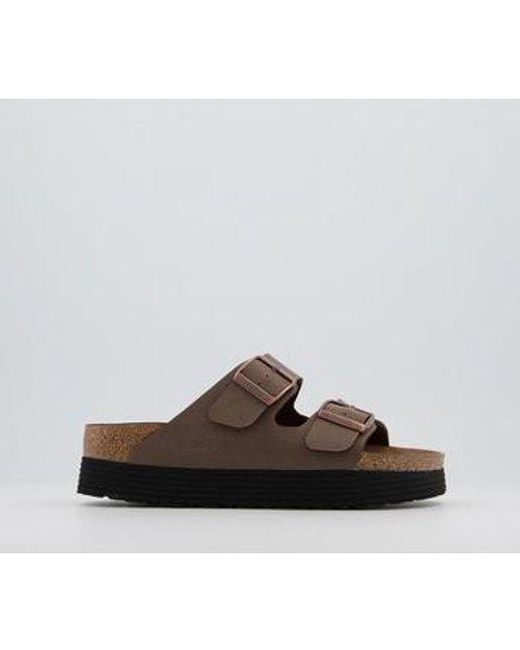 Birkenstock Synthetic Papillio Arizona Platform Sandals in Brown - Lyst