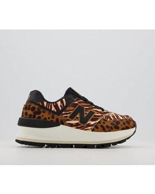 new balance 574 trainers in multi