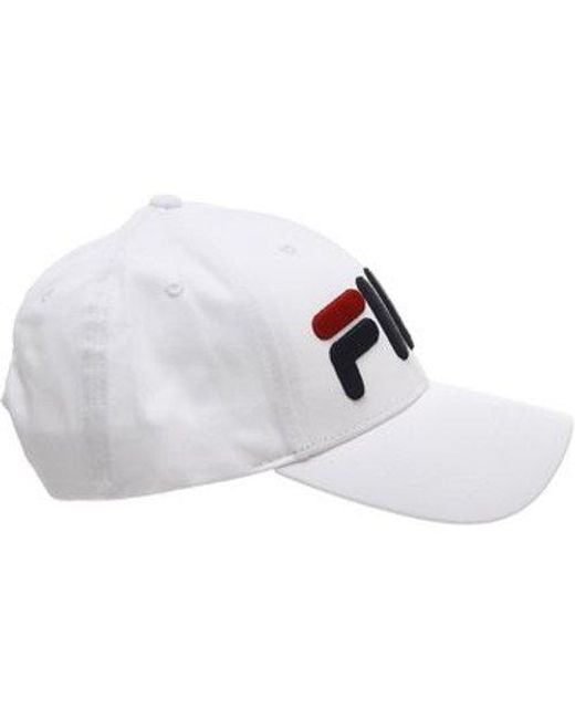 Fila White Mindblower Strapback Hat