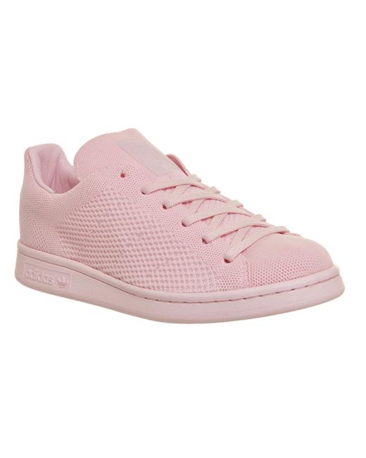 adidas Stan Smith Prime Knit in Pink | Lyst