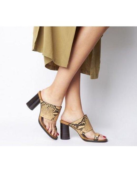 Women's Heels Womens Office Hashtag Toe Loop Dressy Mules Fluro Pink Heels  Clothes, Shoes u0026 Accessories