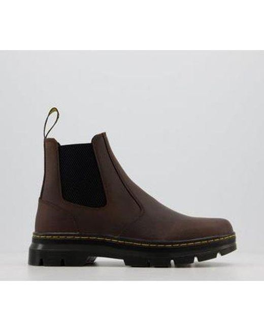 Brown 2976 tract chelsea boots Clearance