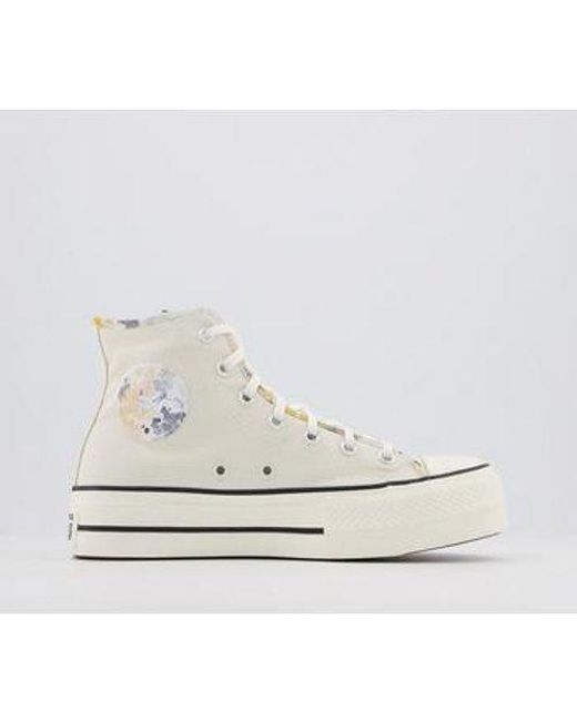 Converse All Star Lift Hi Trainers in Black - Lyst