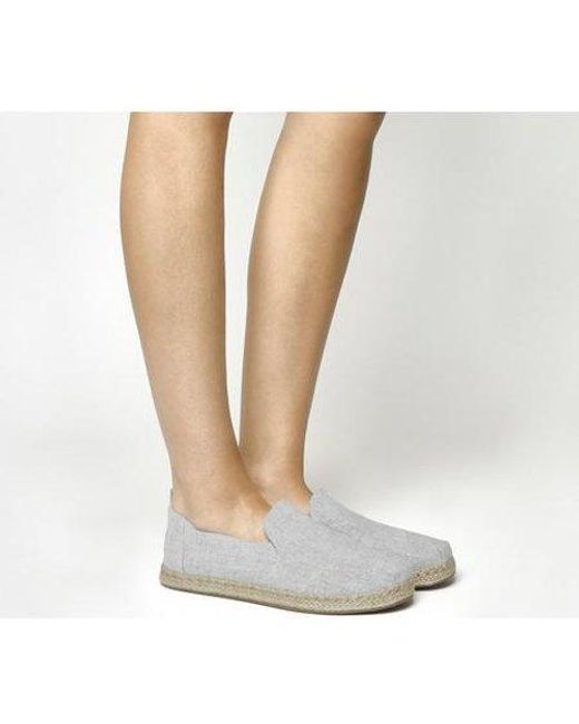 TOMS Deconstructed Alpargata in Grey 