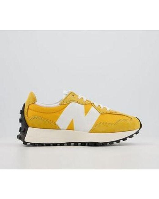 New Balance 327 Trainers in Yellow Lyst