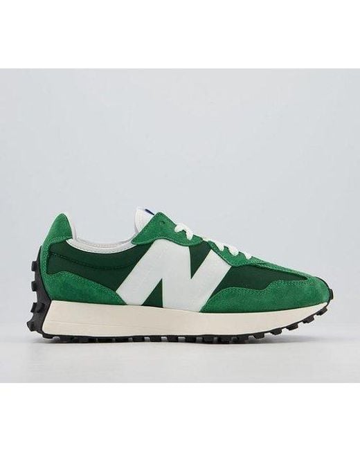 green nb trainers