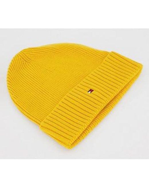 yellow beanie hat