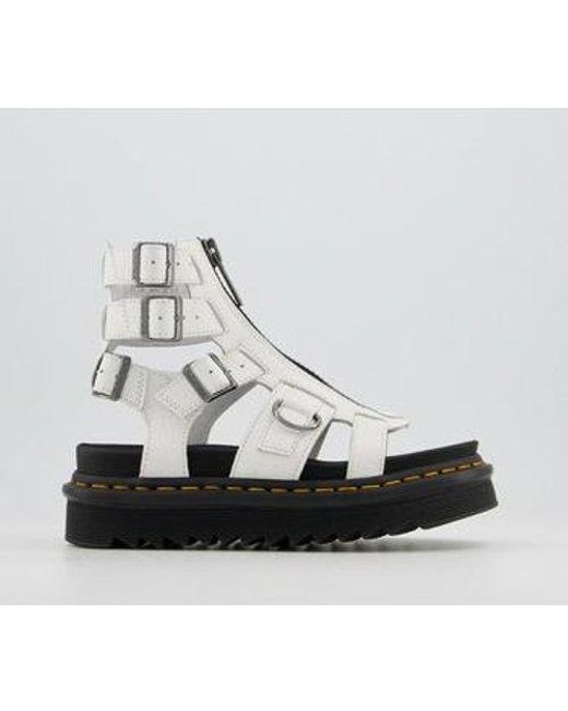 Dr. Martens Leather Olson Sandals in White - Lyst