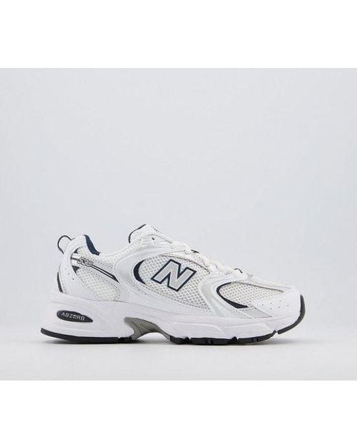 New Balance Mr530 Trainers Leather in White | Lyst Australia
