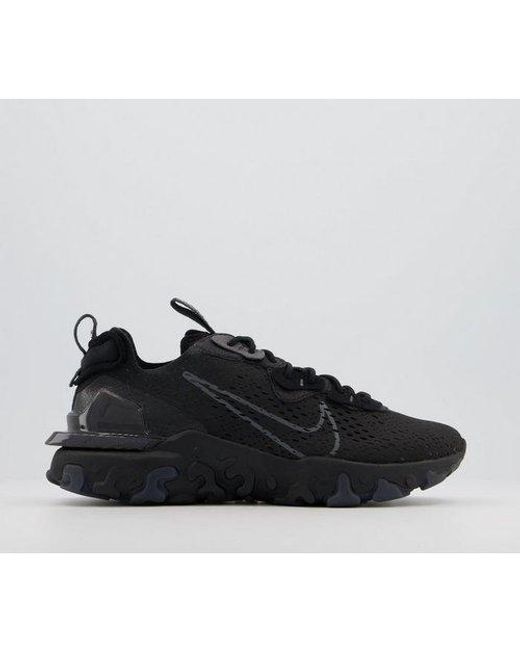 Nike Rubber React Vision Trainers Te in Black for Men Lyst UK