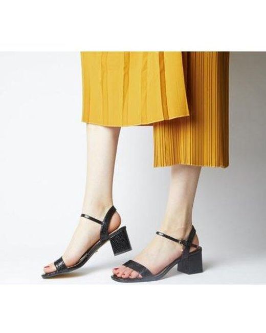 office block heel sandals