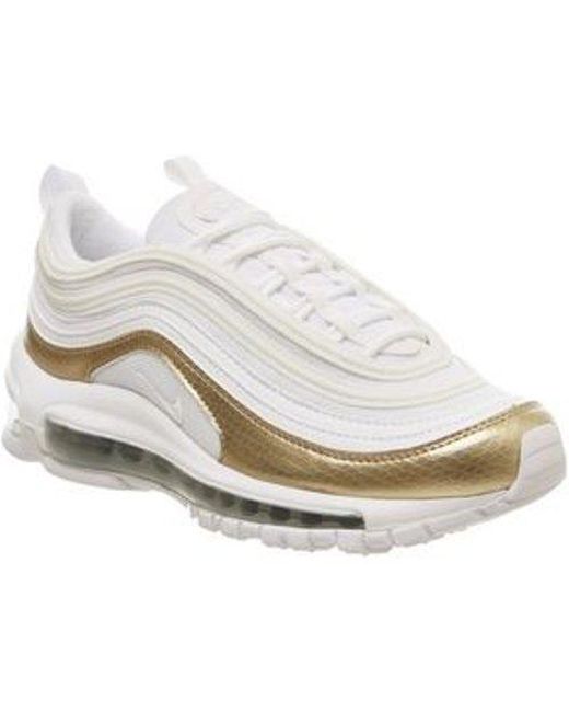 Nike Air Max 97 Gs in White Lyst Nike Air Max 97 Trainers In White in White Lyst